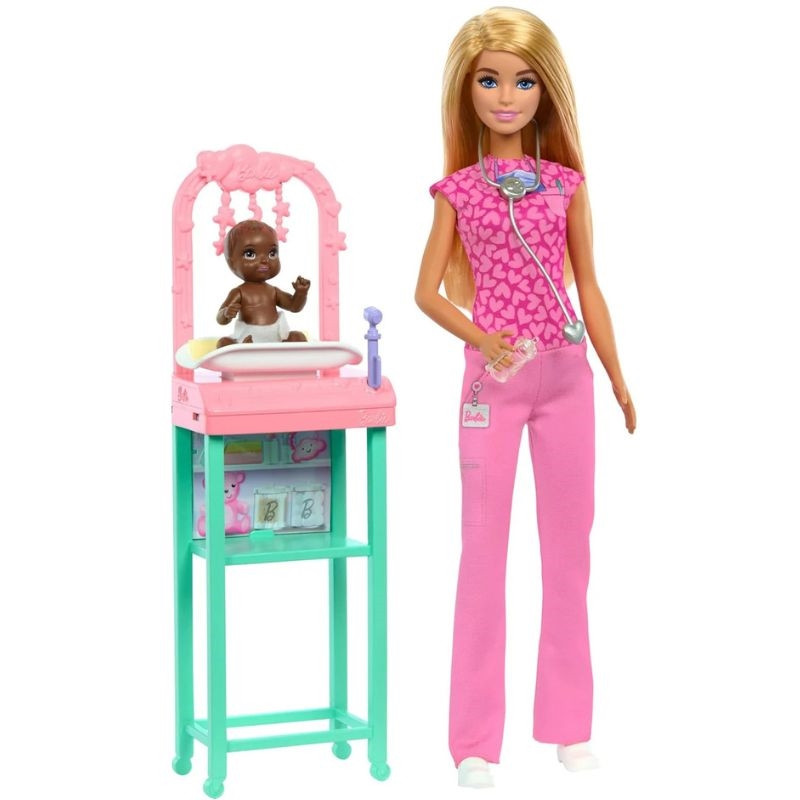 Barbie Barbie Nurturing Baby Doctor Doll – pink Coat | MTBBJCR72 - Toys & Games - Lebanon