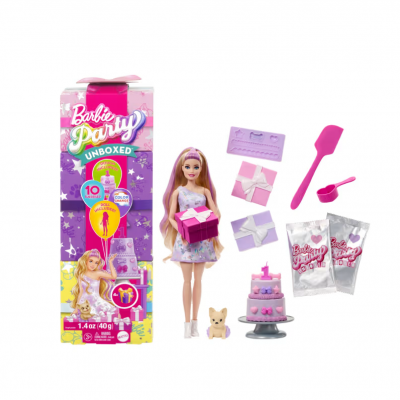 Barbie Barbie Party Unboxed Doll 1 | MTBBJFG70 - Toys & Games - Lebanon