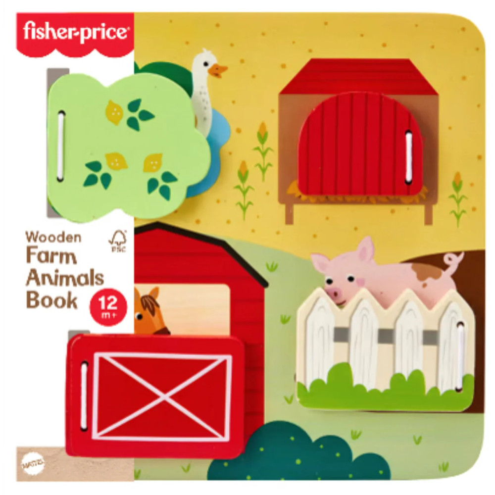 Fisher Price Fisher‑Price Peekaboo Farm Animals Board | MTFPJCY33 - Toys & Games - Lebanon