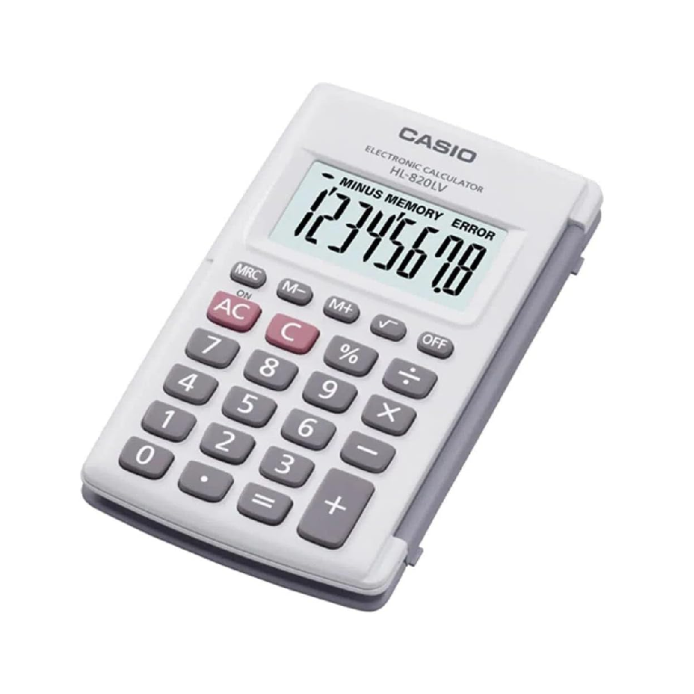 Casio Casio Digits Portable Basic Calculator | HL-820LV-WE-W-DP(PH) - Home & Kitchen - Lebanon