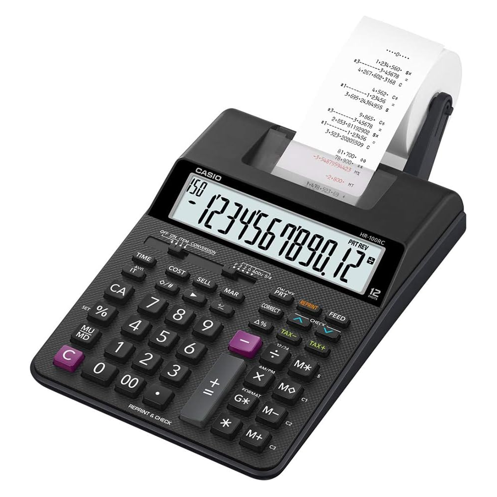 Casio Casio Next-Gen Printing Calculator | HR-100RC-BK-DC(CN) - Home & Kitchen - Lebanon