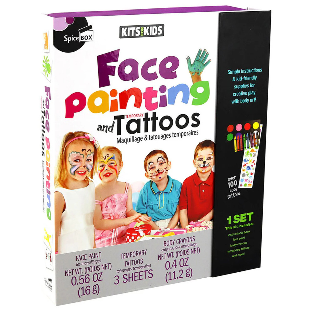 Spice Box SpiceBox KK Face Painting & Tattoos Kit | SX11387 - Toys & Games - Lebanon