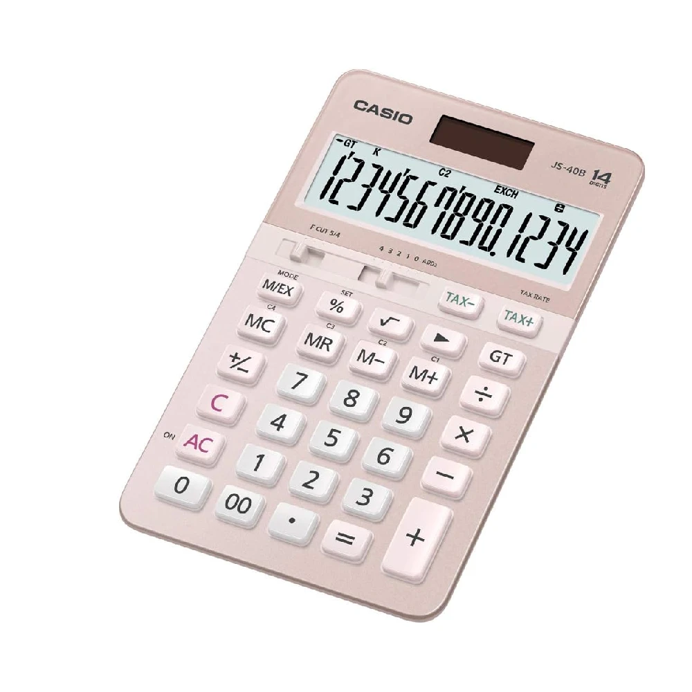Casio 14-Digits Heavy Duty Calculator | JS-40B-PK-W-DH