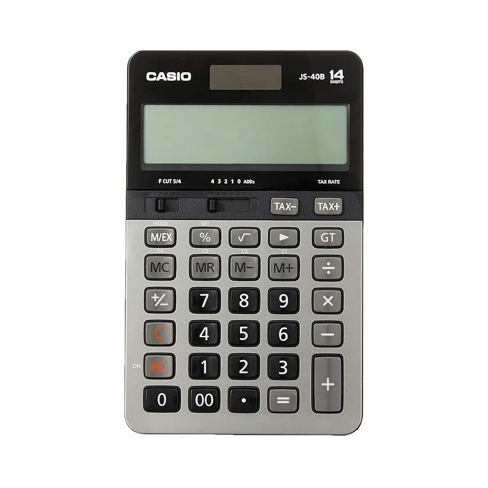 Casio 14-Digits Heavy Duty Calculator | JS-40B-W-DH
