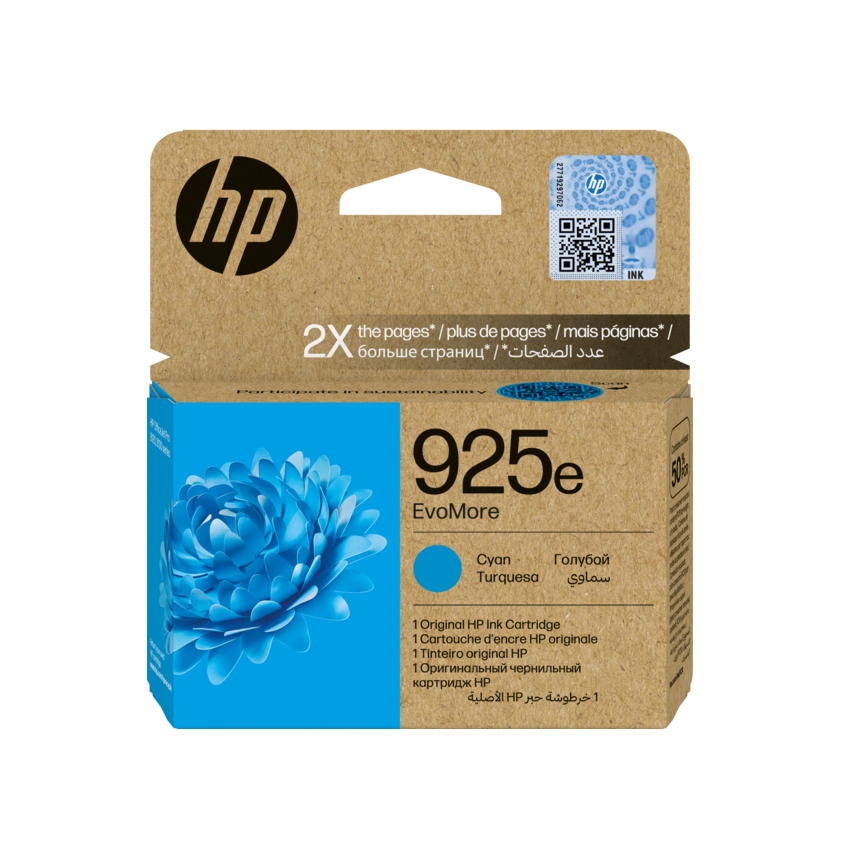 HP HP 925e EvoMore Cyan Original Ink Cartridge | 4K0W0PE - Printers & Ink - Lebanon