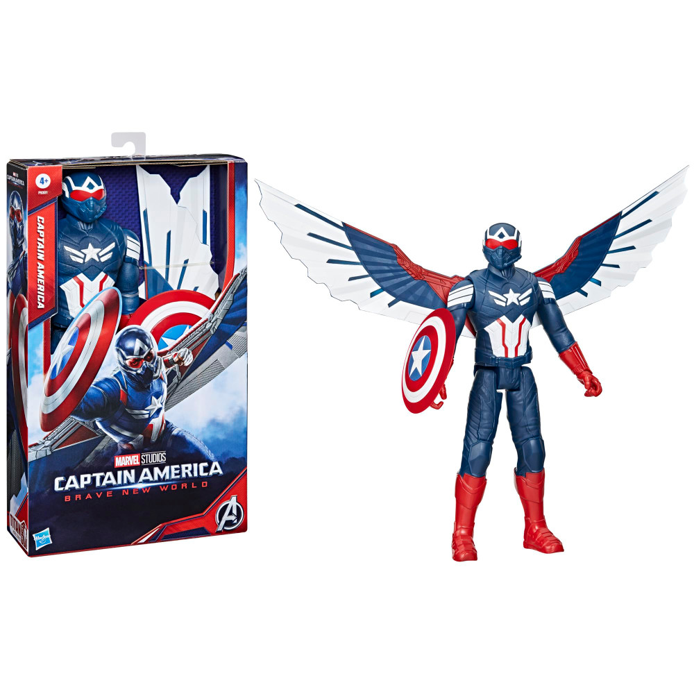 Captain America Deluxe Titan Hero Series Figure | HBAVF9301