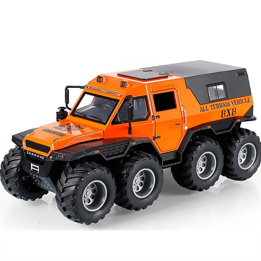 Diecast 1/24 Metal Model 8x8 orange | 8024C - Toys & Games - Lebanon