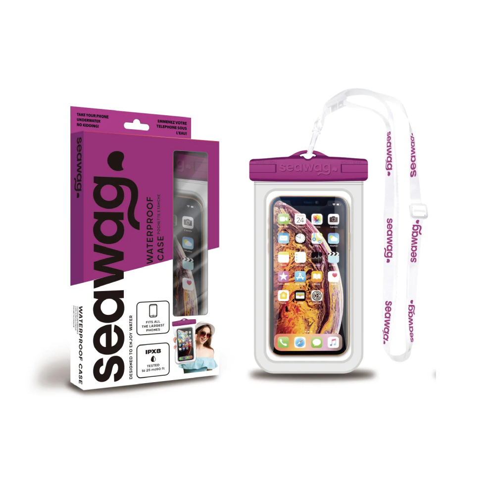 Seawag Seawag Waterproof Phone Case - Purple/White - Phones & Wearables - Lebanon