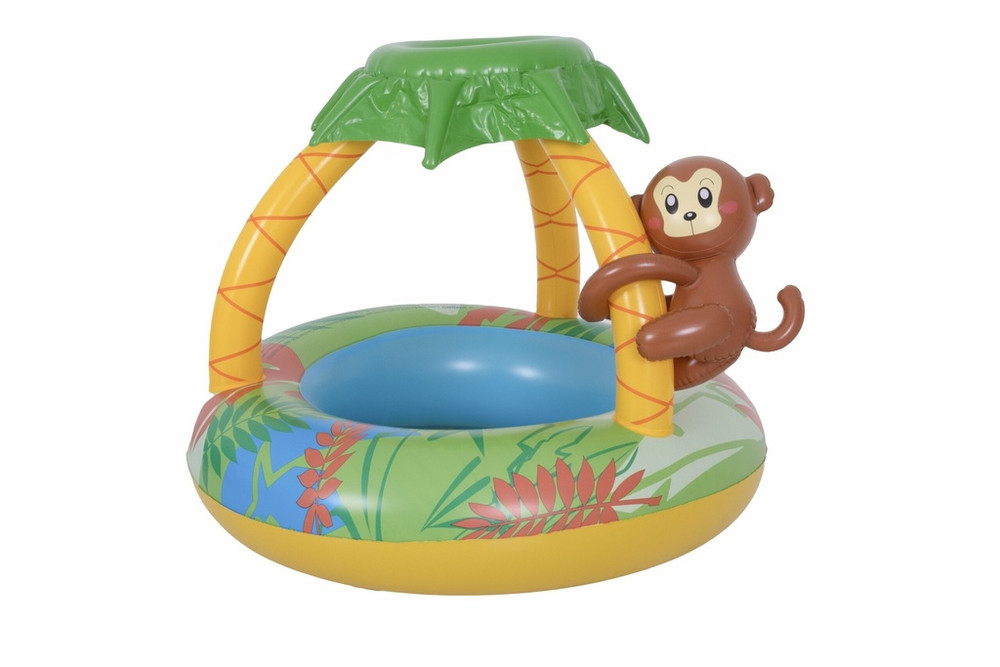Jilong Jilong Monkey Baby Pool 102 × 102 × 80 cm – Monkey Design | 17044 - Sports & Outdoors - Lebanon