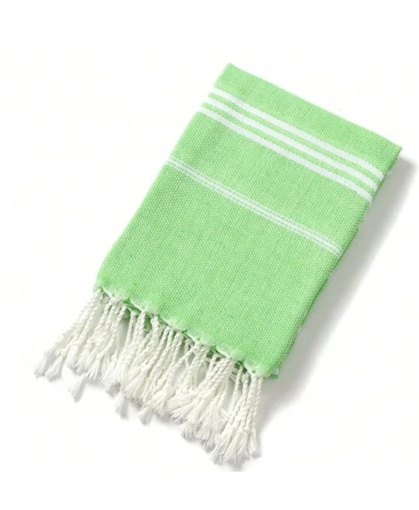  Turkish Beach Towel 100*180CM – Green | AL42238-3 - Home & Kitchen - Lebanon