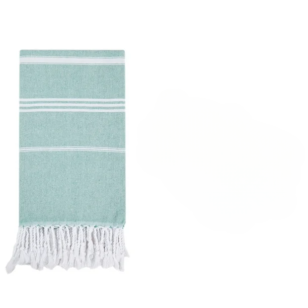 Turkish Beach Towel – Light Aqua | AL-42238-2 - Home & Kitchen - Lebanon