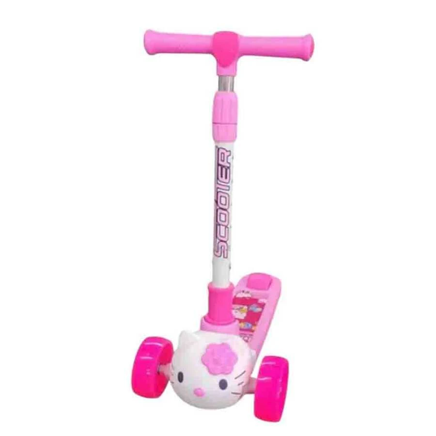 3-Wheel Hello Kitty Pink Kick Scooter – Adjustable Handle | ALYM-802 - Toys & Games - Lebanon