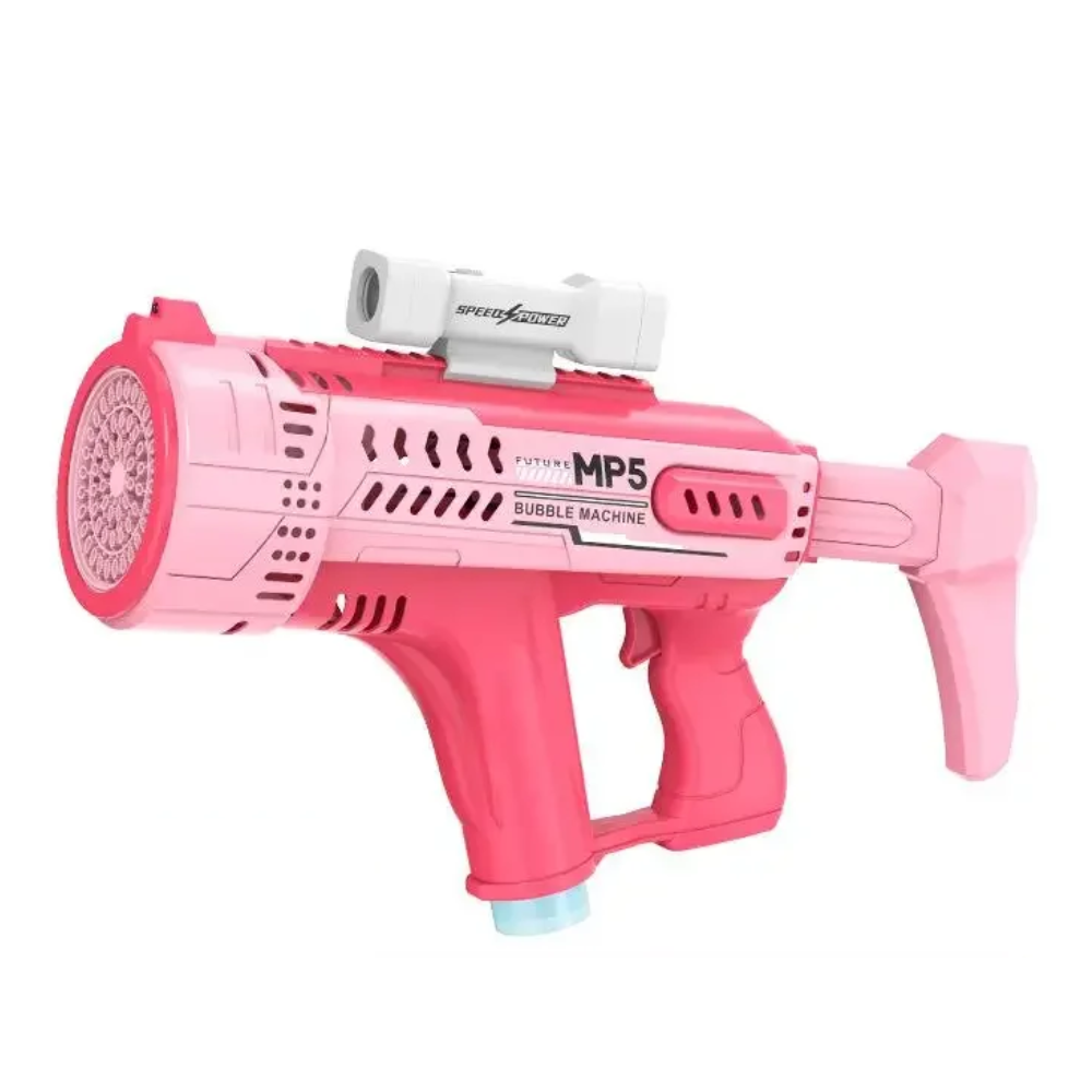 MP5 57 Holes Bubble Machine Gun - Pink | KB-1312 - Toys & Games - Lebanon