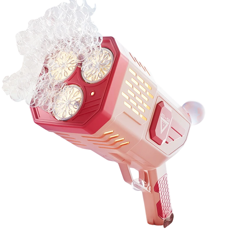 Bubble Machine Gun Triple Nozzle – Pink | AL2088/1 - Toys & Games - Lebanon