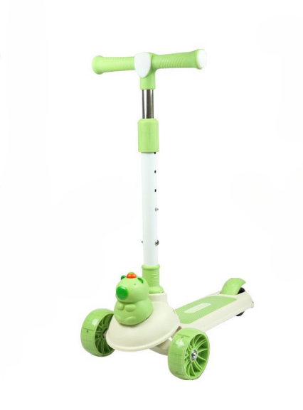 3-Wheel Kids Scooter with Adjustable Handle – Green | ALSBS-618 - Toys & Games - Lebanon