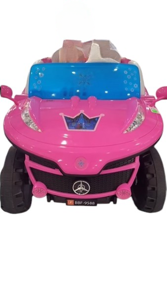 Princess Electric Ride-On Car for Kids – Pink with Castle Theme | BBF-9588 - Toys & Games - Lebanon