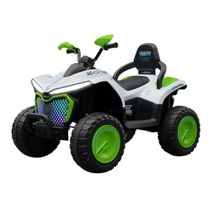 Kids Electric Quad ATV – Green & White | DLX-288 - Toys & Games - Lebanon