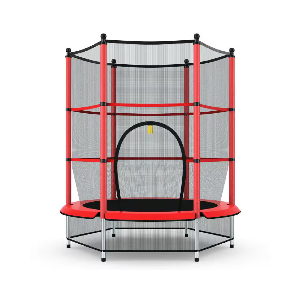 Trampoline 55" with Safety Net - Red/Black | SFT-55 - Toys & Games - Lebanon