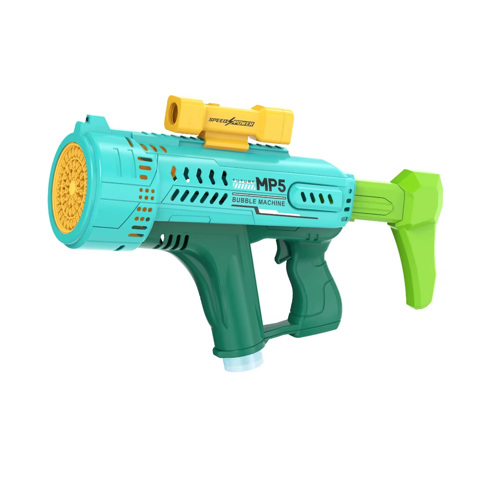 Bubble Machine MP5 57-Holes Gun – Blue/Green | MP5 - Toys & Games - Lebanon