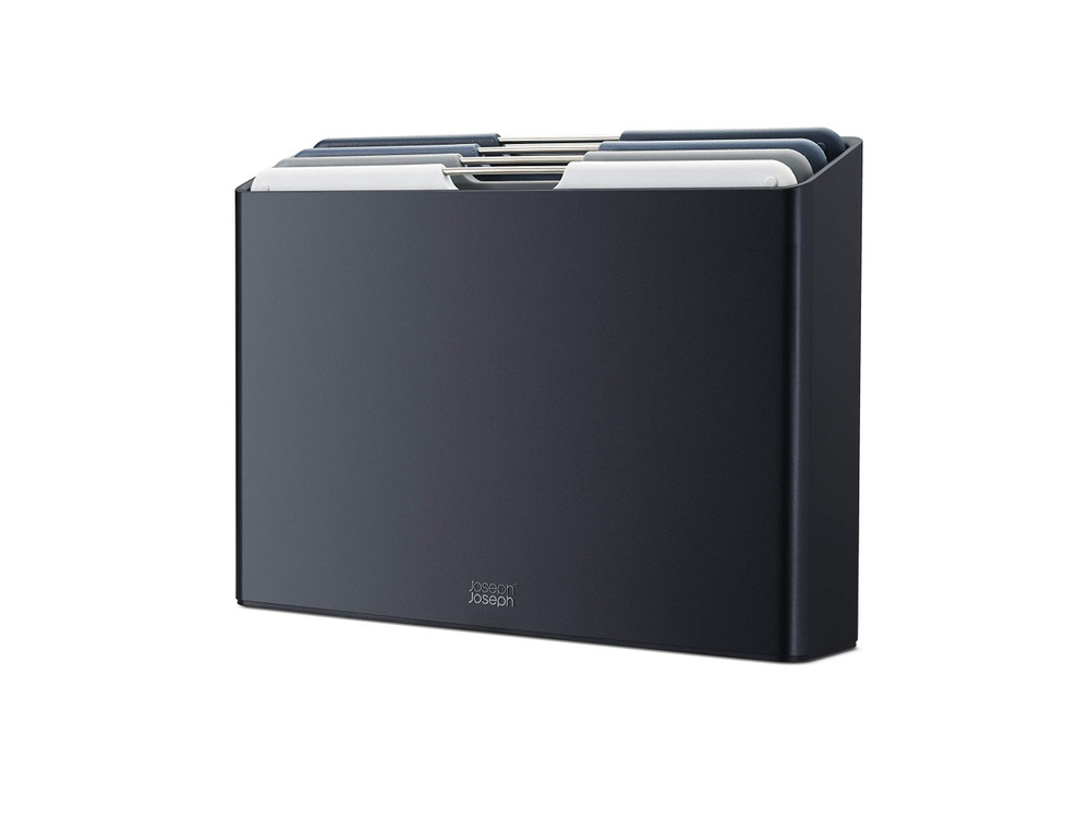 Joseph Joseph Joseph Joseph Folio Plastic Cutting Board Set with Storage Case - Graphite, Large, 4 Pieces | 60184 - Home & Kitchen - Lebanon