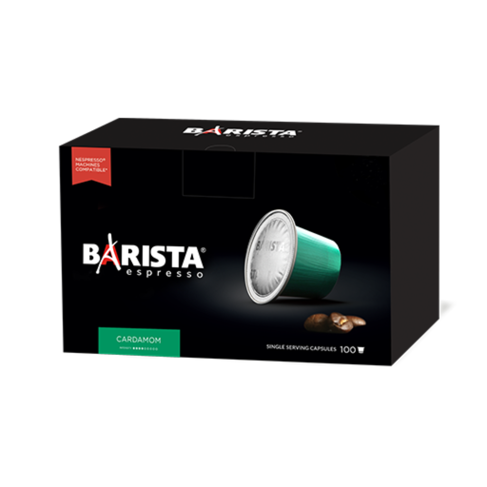 Barista Barista Cardamom 100 Capsules Box | CAP00009 - Home & Kitchen - Lebanon