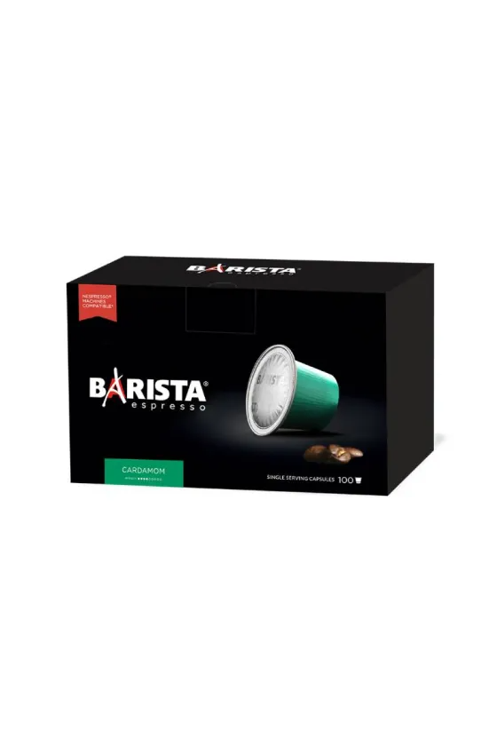 Barista Cardamom 100 Capsules Box | CAP00009