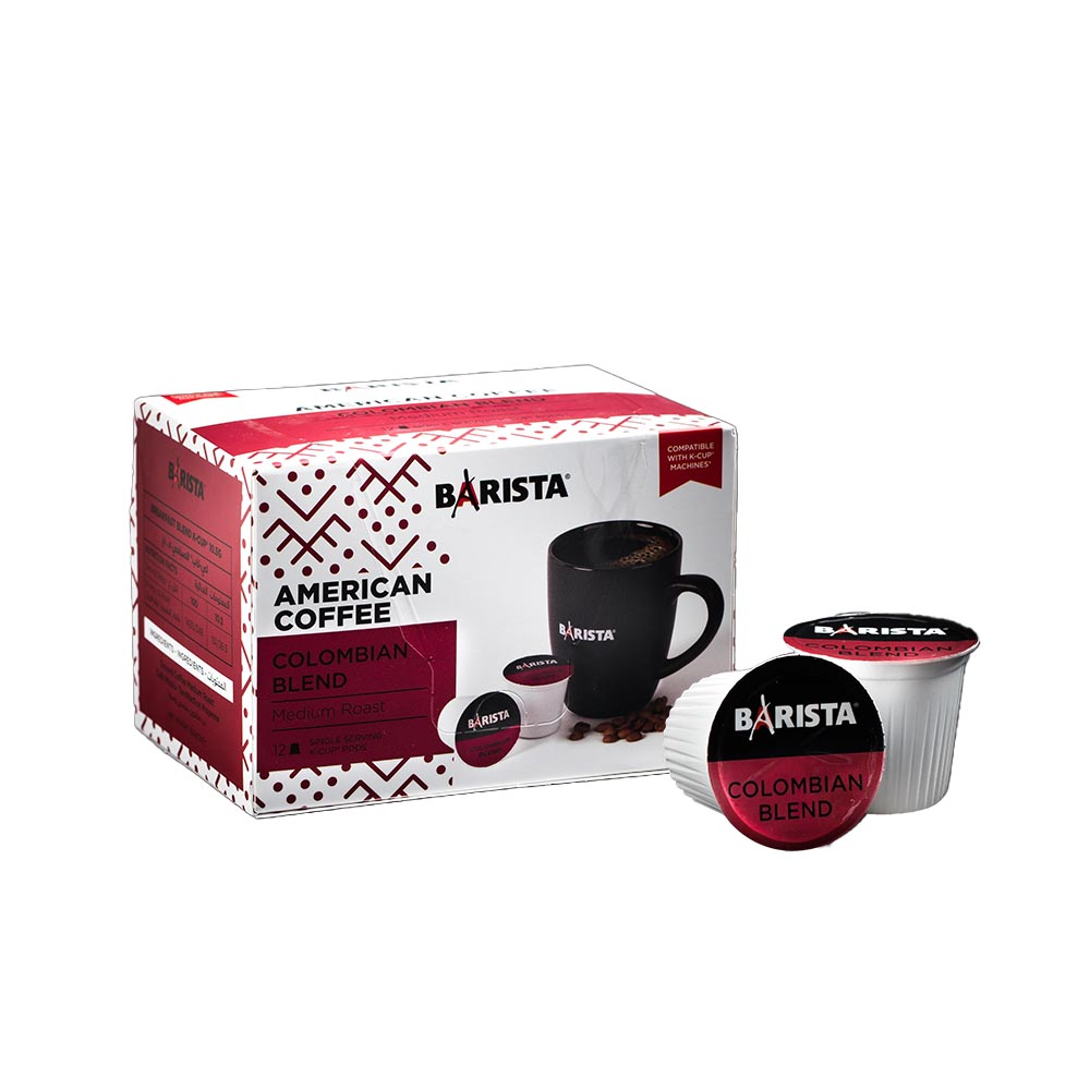 Barista Barista K-Cup Colombian Blend 12 Cap/Box - American Coffee | K-C002 - Home & Kitchen - Lebanon