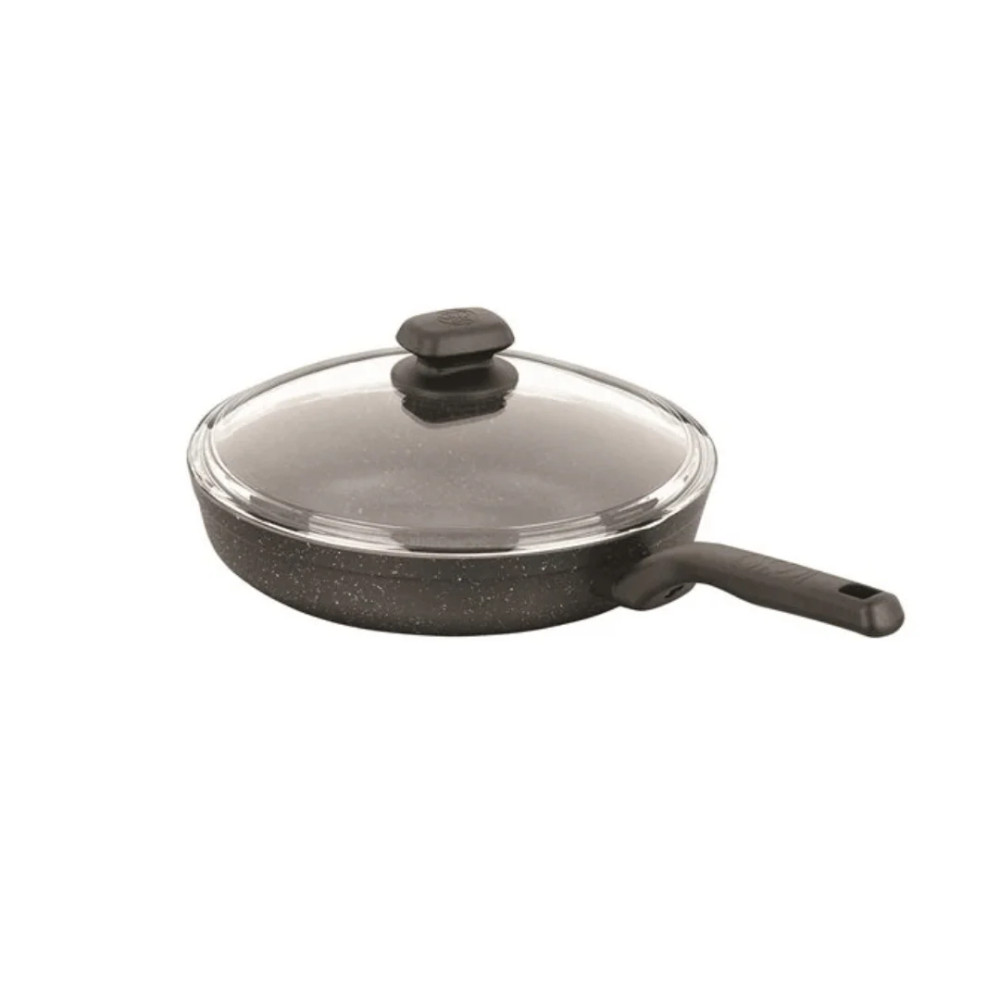 Korkmaz Korkmaz Ornella A1844-1 — 24 cm Non-Stick Frypan with Lid | 2L Aluminium Frying Pan - Home & Kitchen - Lebanon