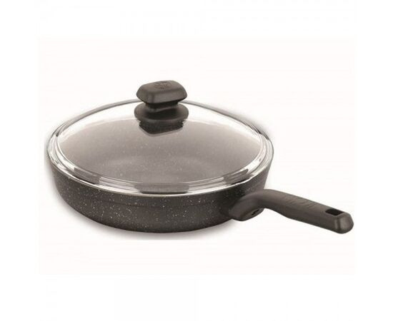 Korkmaz Korkmaz Ornella Frypan With Lid 28cm | A1347-1 - Home & Kitchen - Lebanon