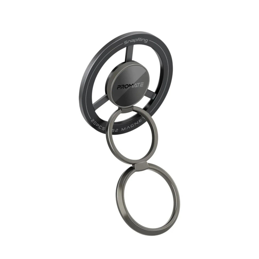 Promate Promate Magnetic Smartphone Ring Holder 360° Rotating - Black | SNAPRING - Phones & Wearables - Lebanon