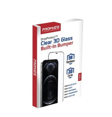 Promate Promate Clear Privacy Glass Built-In Bumper for iPhone 14 Plus | AEGIS-I14 - Phones & Wearables - Lebanon