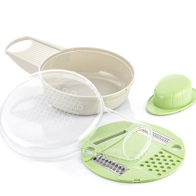 InnovaGoods 6-in-1 Multifunction Grater-Cutter With Accessories & Recipes Gradder | V0103333