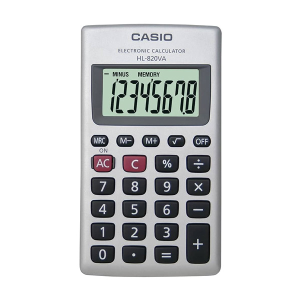 Casio Casio Portable Calculator White │ HL‑820VA‑W‑DP - Computers & Tech - Lebanon