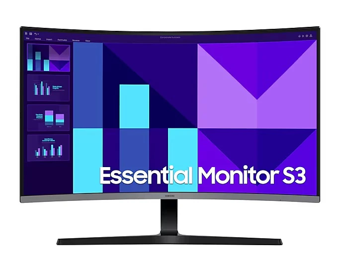Samsung Samsung 32" Essential S3 Curved Monitor - 100Hz Full HD | LS32D392GAMXUE - Computers & Tech - Lebanon