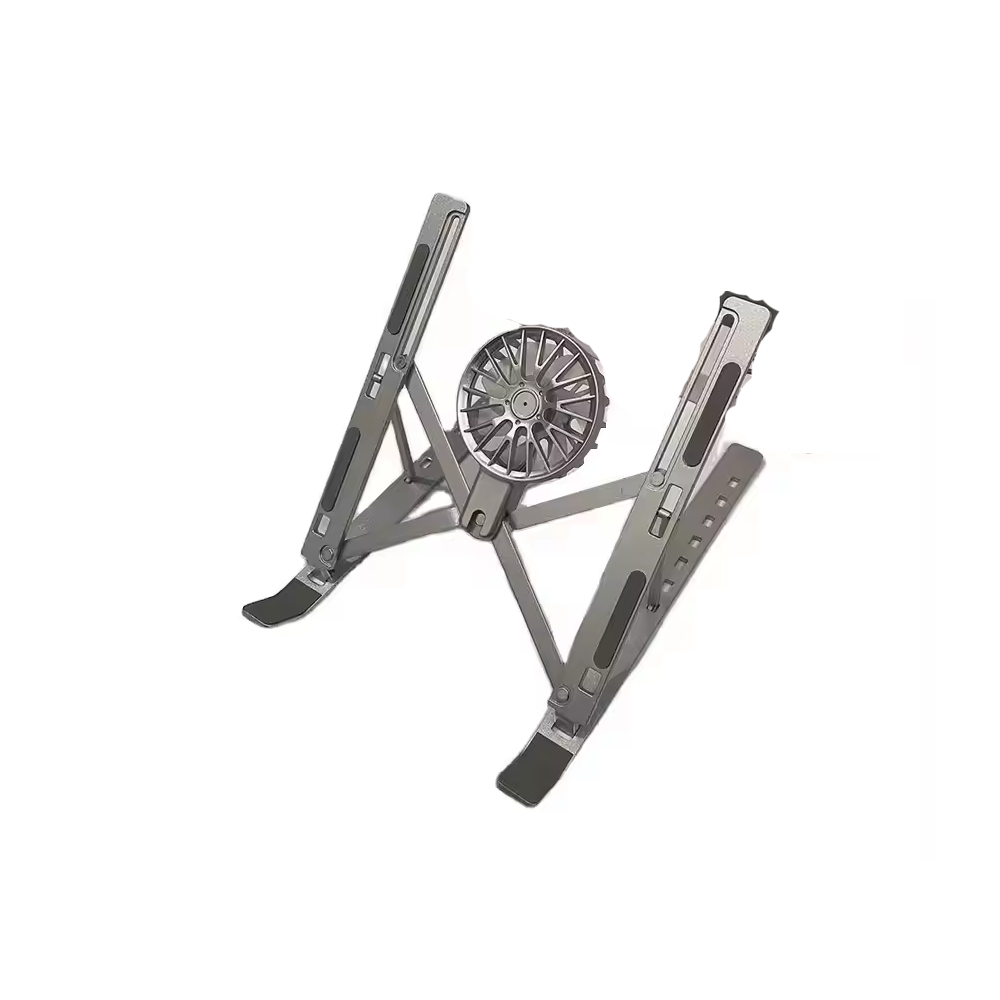Stand Aluminum N2 with Fan Silver for Laptop and iPad - Computers & Tech - Lebanon