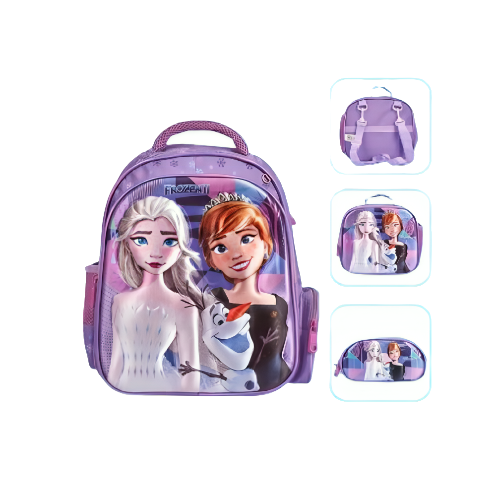 Disney Frozen 18" School Bag with Lunch Bag and Pencil Case | 470186-8 - Home & Kitchen - Lebanon