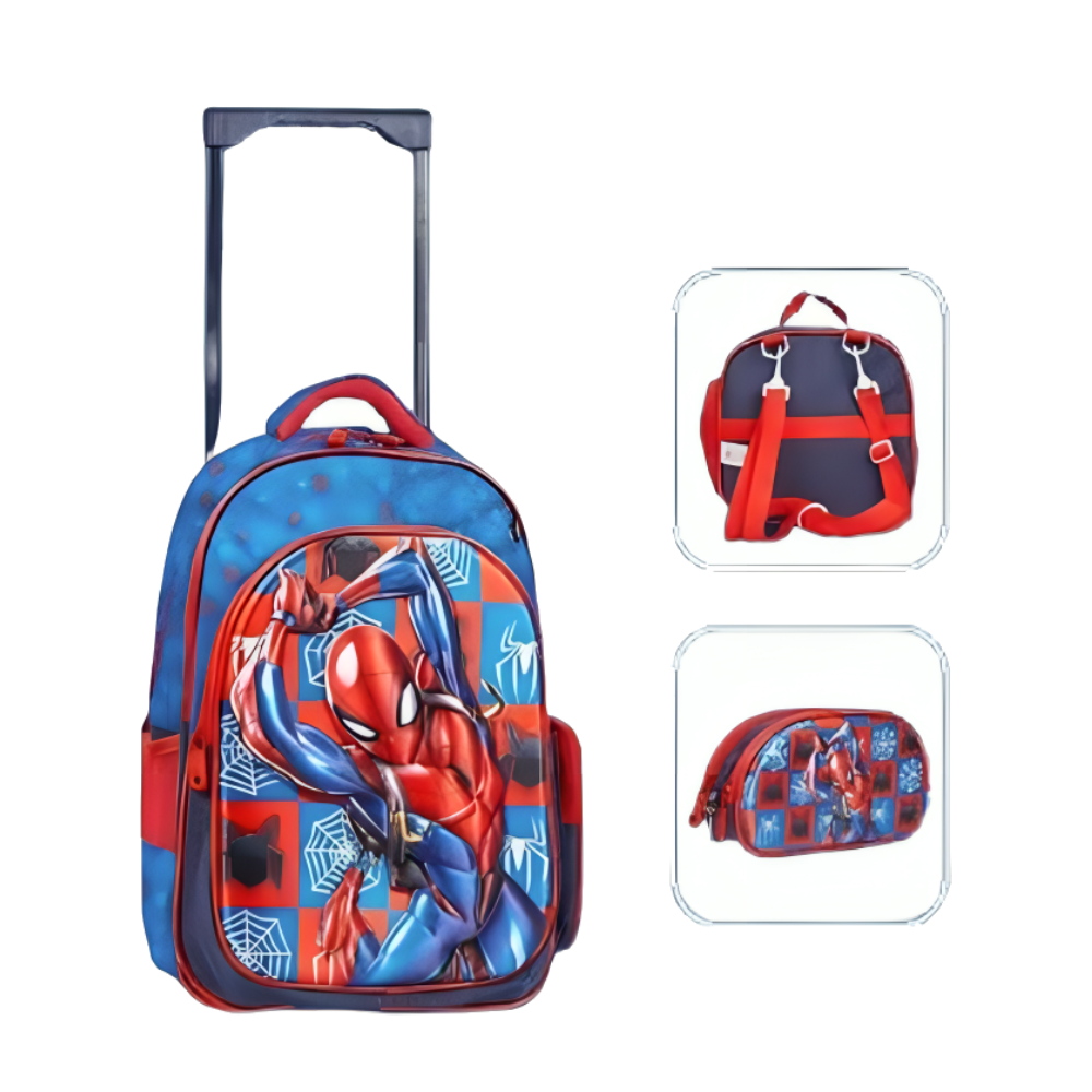 Spiderman Spiderman 16" School Bag with Lunch Bag and Pencil Case | 481160-10 - Home & Kitchen - Lebanon