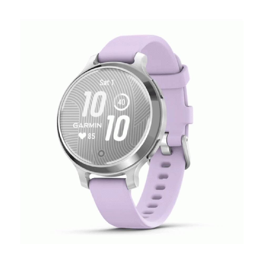 Garmin Garmin Lily 2 Active - Silver with Purple Jasmine Silicone Band | 010-02891-01 - Phones & Wearables - Lebanon
