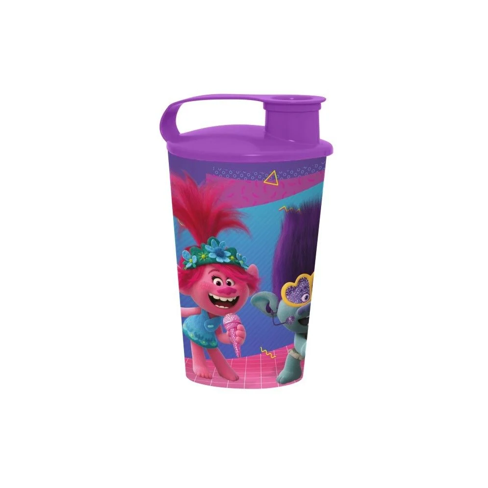 Trolls Cup with Lid - 340CC | 161931-261 - Home & Kitchen - Lebanon
