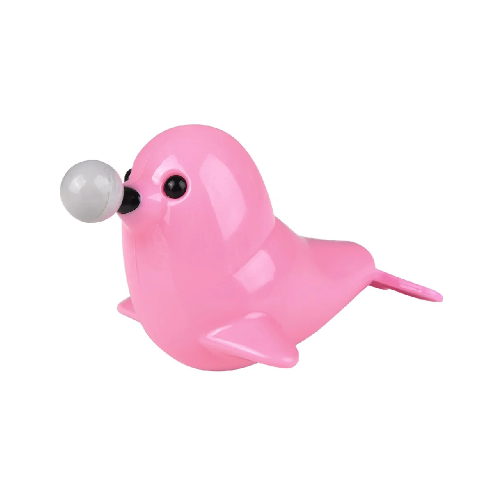 Pull-String 5.5" Seal Pup Bath Toy - Pink | 2037-1 - Toys & Games - Lebanon