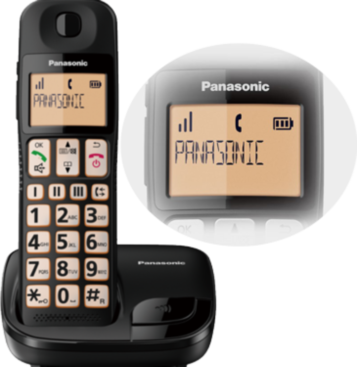Panasonic Panasonic Cordless Phone - Caller Id | KX-TGE110# - Phones & Wearables - Lebanon