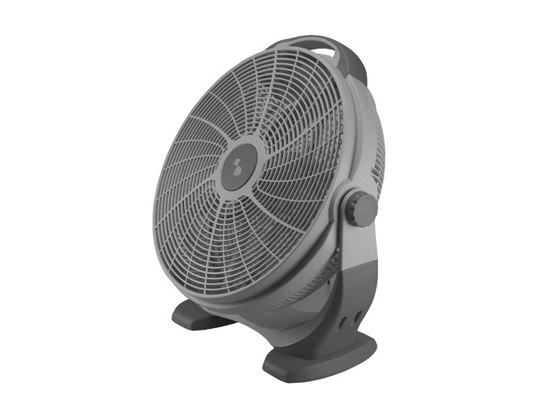Beper Adjustable Box Fan, 100W Power, 5 Large Blades, 3 Speeds, Grey | P206VEN560