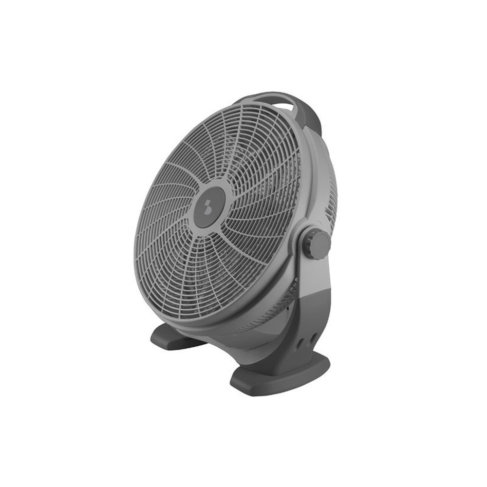Beper Adjustable Box Fan, 100W Power, 5 Large Blades, 3 Speeds, Grey | P206VEN560
