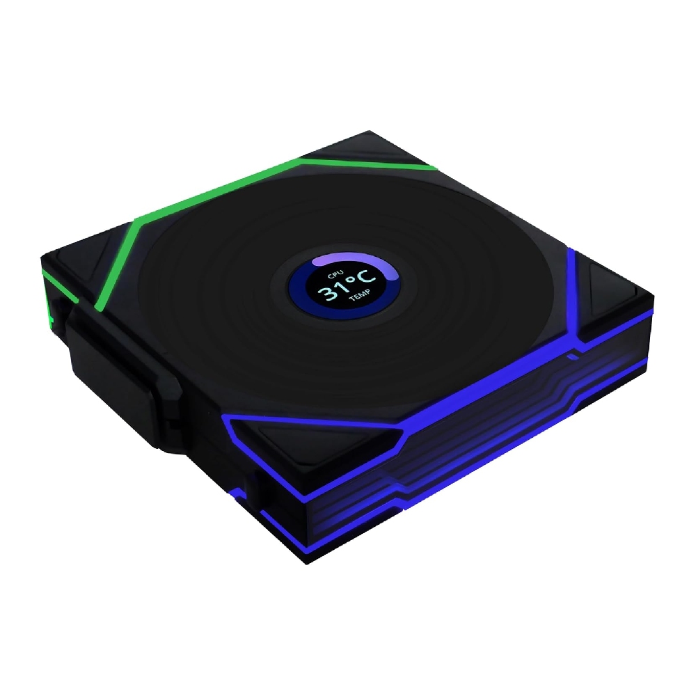 Lian Li Lian Li UNI FAN TL-LCD Wireless 120 Black Fan | G99.12TLLCD1W1B.00 - Computers & Tech - Lebanon