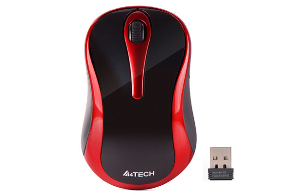 A4Tech A4tech Wireless Mouse USB/Black+Red | G3280N2 - Computers & Tech - Lebanon