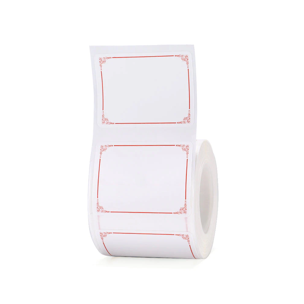 NiiMbot NIIMBOT B1 Red Cadre Thermal Label - 230 Label/Roll - 40*30mm - Computers & Tech - Lebanon