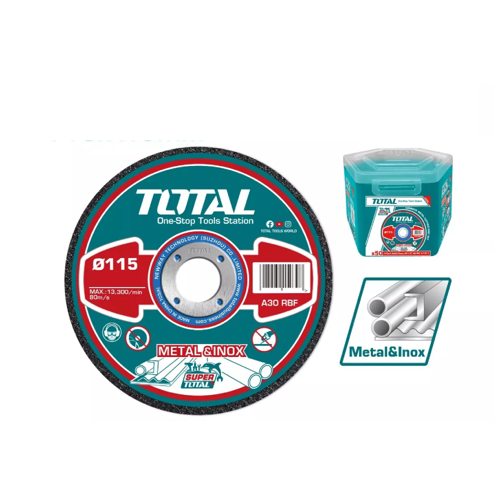 Total Total Small Iron Cutting Disc Set - 50 PCS 1.0MM | TAC20111550 - Home & Kitchen - Lebanon
