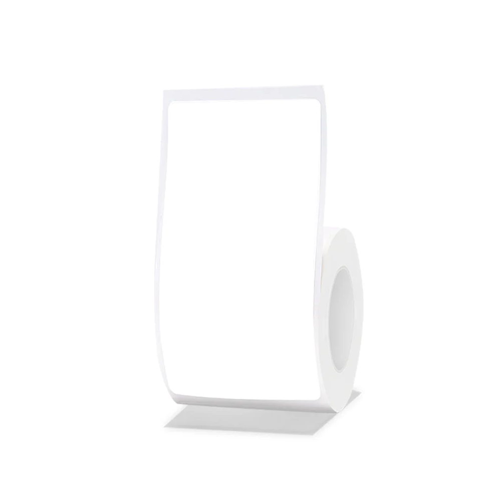 NiiMbot NIIMBOT B21 White Thermal Label - 115 Label/Roll - 38x70mm - Red and Black Dual Color - Computers & Tech - Lebanon