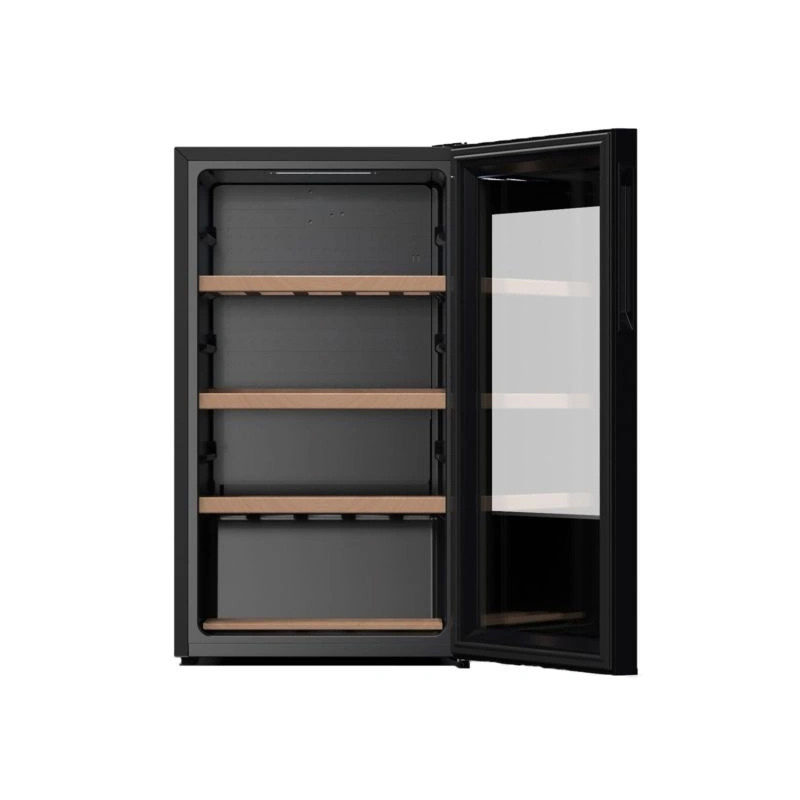 Hisense Hisense Bottle Cooler 93L 34 Bottles Wooden Shelves Black | RW122N4ASU - Home & Kitchen - Lebanon