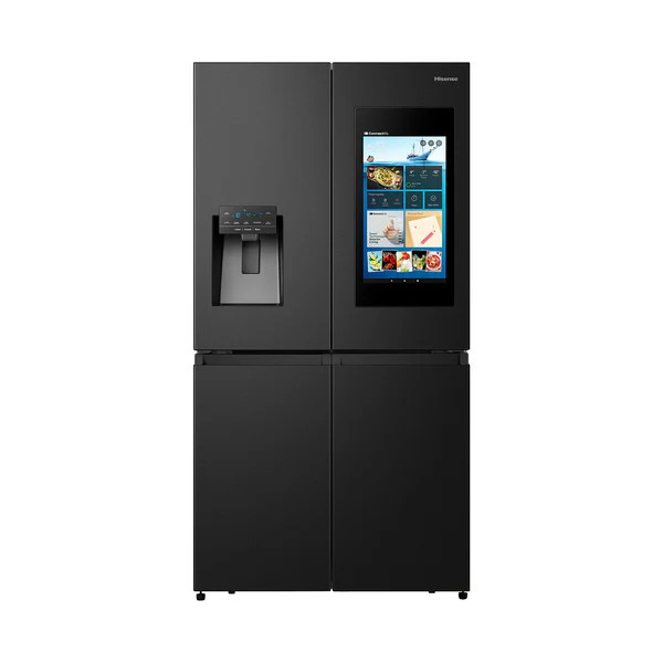 Hisense Hisense Refrigerator 4 Doors 26 Cu.Ft Food Inventory Black Steel | RQ759N4IBU1 - Home & Kitchen - Lebanon